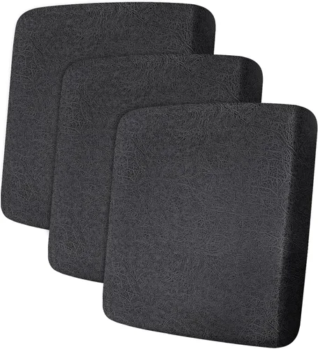 Miniatura 38 de ANARACHON Fundas de cojín de sofá con aspecto de cuero, juego de fundas de asiento de sofá, protector de muebles para sillón seccional, sofá biplaza