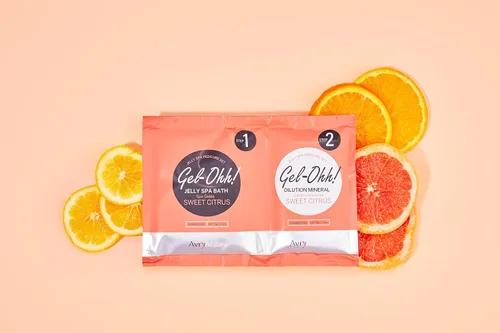 Miniatura 2 de AvryBeauty Gel-Ohh Jelly Spa Bath paquete de 3, Citrus Fresh, aroma cítrico, vitamina C, pedicura de gelatina, servicios de salón, pedicura
