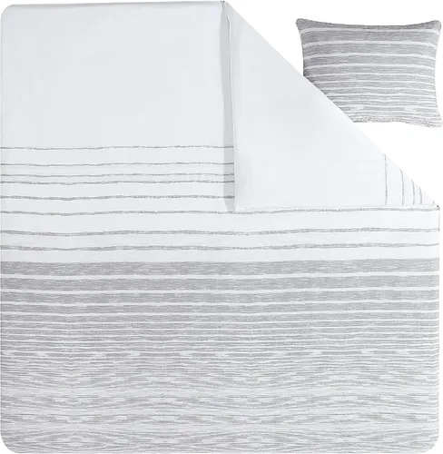 Miniatura 5 de Kenneth Cole New York - Juego de funda de edredón tamaño King, ropa de cama reversible de algodón con fundas a juego, decoración moderna del hogar