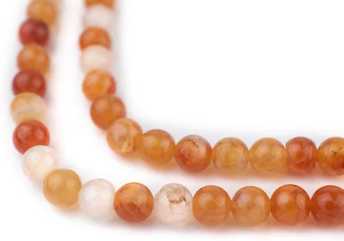 Miniatura 214 de The Bead Chest Cuentas de Jade Blanco Mate Redondas (8mm): Piedra Preciosa Orgánica Redonda Esférica de Energía con Poder de Sanación para Hacer