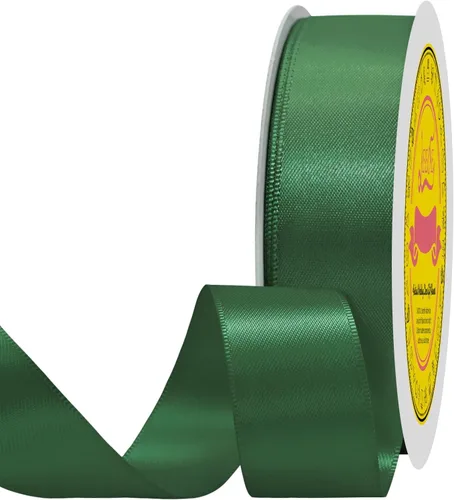 Miniatura 307 de Cinta de satén blanca antigua de doble cara de 1-1/2 pulgadas x 50 yardas, cinta de poliéster para envolver regalos, día de San Valentín, bodas