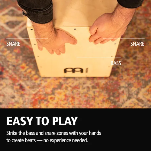 Miniatura 4 de Caja Cajón Snare Drum con Bolsa Bundle Para Música Acústica — FABRICADO EN EUROPA — Madera de Abedul Báltico, Toca con Tus Manos, Tamaño Completo