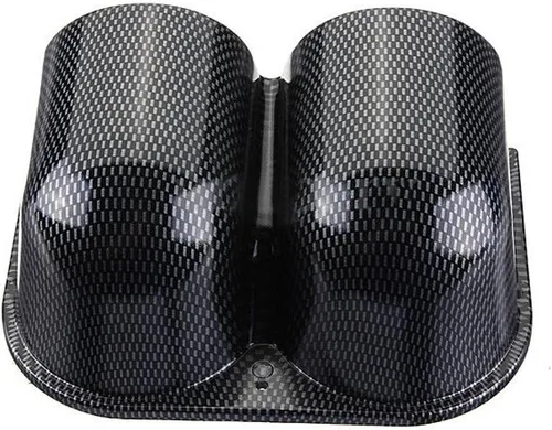Miniatura 4 de ESUPPORT de fibra de carbono 2" 52mm resistente universal con dos orificios para montar medidores de tablero en auto