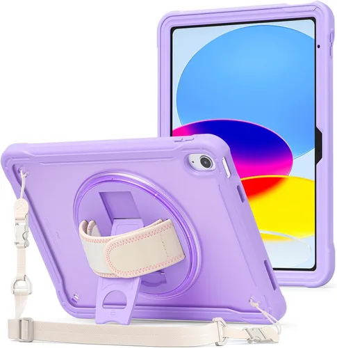 Miniatura 10 de ProCase Funda para iPad de 11ª generación A16 2025/iPad de 10.9 pulgadas 2022, resistente a prueba de golpes con correa de mano, protección