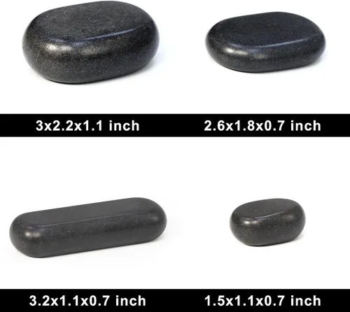 Miniatura 7 de Master Massage Juego de 28 piezas de piedra caliente esencial para masaje de piedras calientes para terapia de piedras profesionales o en casa