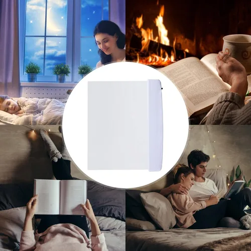 Miniatura 2 de Juesi Luz Plana para Libro Luz de Página para Lectura en Cama por la Noche LED Clara Iluminador de Página Completa Panel Placa Lámpara de Tablero