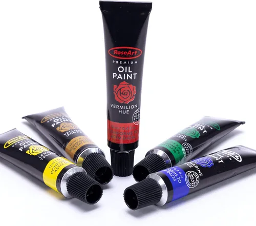 Miniatura 2 de RoseArt Pintura al óleo de alta calidad, juego de 12 colores, pinturas al óleo pigmentadas de máxima resistencia para profesionales, estudiantes