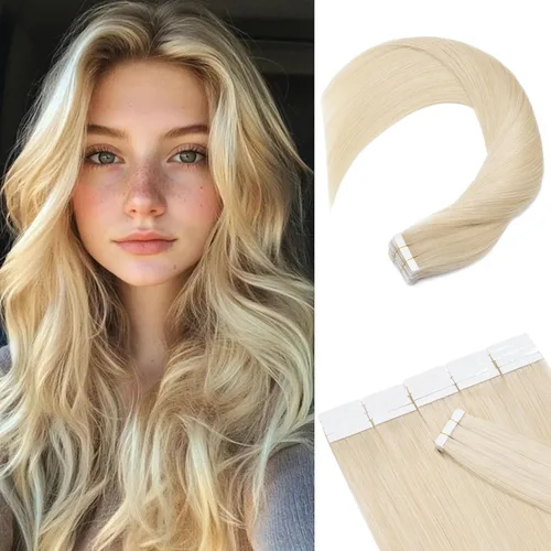 Miniatura 9 de Rich Choices Extensiones de cabello humano con cinta, 40 unidades, 3.53 oz, 100% Remy, extensiones de cabello humano real, extensiones de cabello