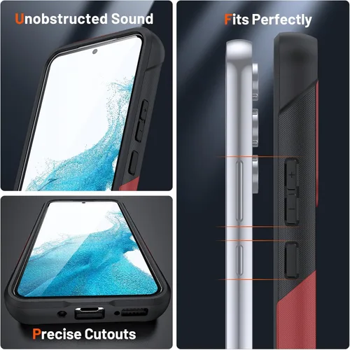 Miniatura 7 de Asuwish Funda protectora para Samsung Galaxy A54 5G con protector de pantalla de vidrio templado y accesorios de celda protectora de doble capa