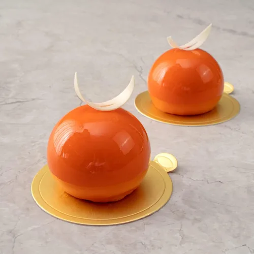Miniatura 5 de Restaurantware -Molde de bola de 8 cavidades de pastelería, 1 molde de chocolate listo para horno - Molde de silicona blanca flexible, congelable