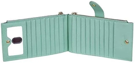 Miniatura 4 de Travelambo Cartera para mujer con bloqueo RFID y bolsillo con cremallera Cartera RFID