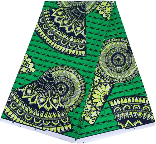 Miniatura 22 de HollandaisWax Tela africana 6 yarda impresa tela africana Ankara tela de cera para vestido de fiesta 6681NEWa