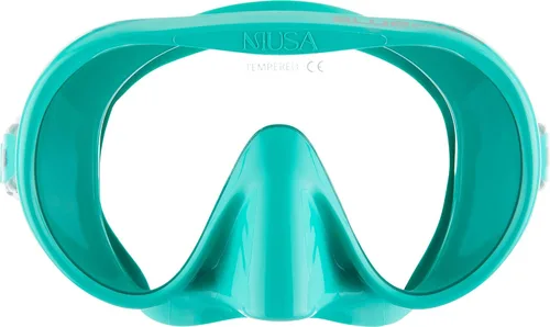 Cressi Máscara de buceo sin marco para adultos - Lente mono de visión ancha - bajo volumen interno - Silicona suave pura - Musa: diseñado en Italia