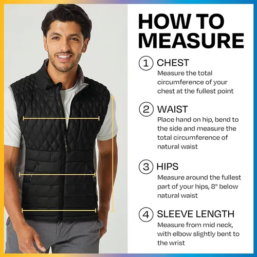 Miniatura 5 de PYVOT Chaleco Acolchado con Peso Dash para Hombre, Ropa Inspirada en Manta Pesada para Problemas Sensoriales