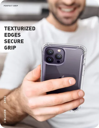 Miniatura 8 de i-Blason Ares - Funda para iPhone 14 Pro Max de 6.7 pulgadas (2022), funda transparente resistente de cuerpo completo con protector de pantalla