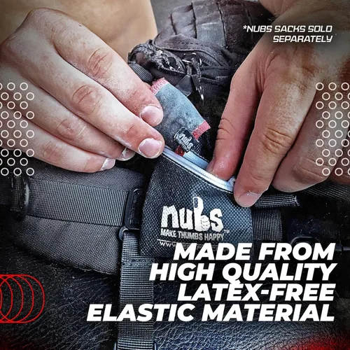Miniatura 4 de JerkFit Nubs - Protector de pulgares para agarre de gancho, sin látex, reutilizable, lavable, para evitar callos, ampollas y lágrimas, para Negro