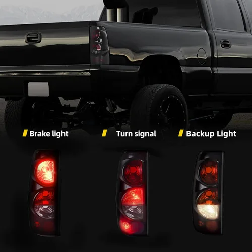 Miniatura 3 de DWVO Luces traseras compatibles con Chevy Silverado 1999-2006 1500 2500 3500 y 2007 Silverado Classic Body Style, 1999-2002 GMC Sierra 1500 2500 OE