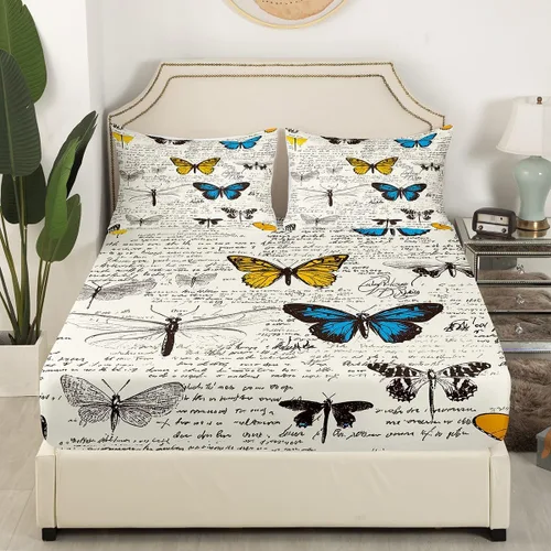 Miniatura 3 de Erosebridal Sábana bajera ajustable de fuego negro y amarillo, tamaño individual, juego de sábanas de llama de desastre natural para niños