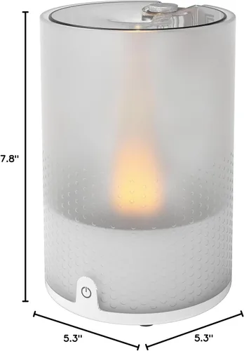 Miniatura 8 de Sharper Image VOTIV 4 Humidificador ultrasónico con luz de vela sin llama, controles táctiles, niebla fría, apagado automático, humidificación sin