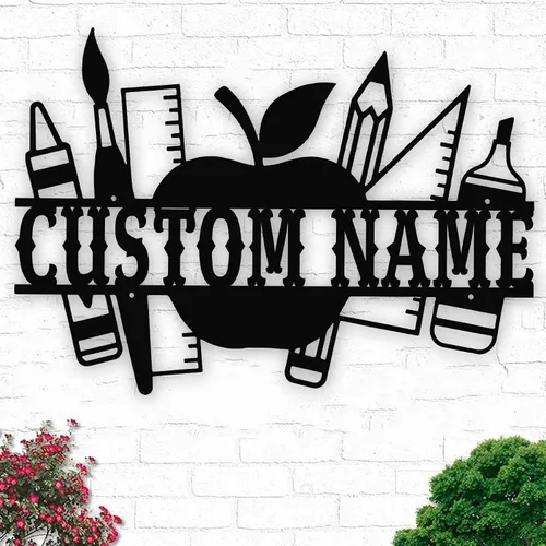 Miniatura 85 de Letrero de metal personalizado con nombre de camión, semirremolque, arte de pared para valla de garaje, patio, decoración al aire libre, letrero
