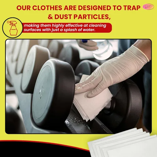 Miniatura 7 de Paquete de 6 paños de limpieza de microfibra "As Seen On TV" – Paños de 16 x 16 pulgadas sin pelusa para vidrio, ventanas y automóviles – Toallas