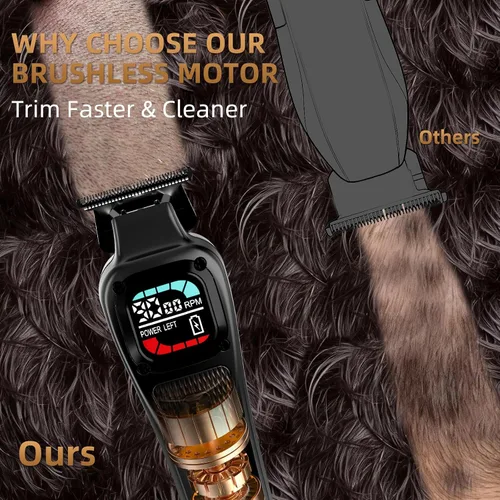 Miniatura 4 de Ufree Cortadora de pelo profesional para hombres, juego de cortapelos y recortadora de barbero profesional, cortapelos inalámbricos para hombre, kit
