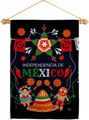 Miniatura 9 de Nacionalidad Independencia De México Bandera de Jardín Nación Regional Internacional Mundo País Área Particular Pequeña Decoración Regalo Patio Casa