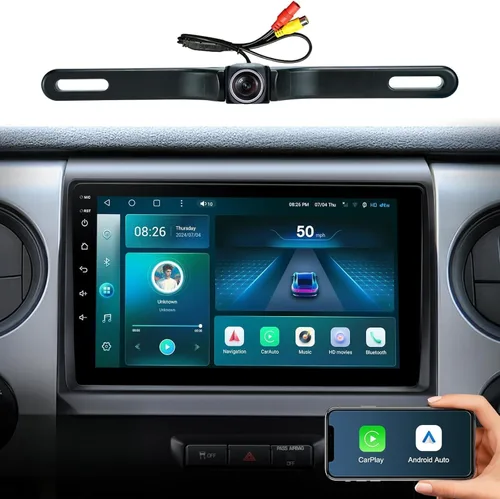 Radio estéreo de coche de 9 pulgadas para Ford F150 2009-2012, pantalla táctil mejorada Android 13 Qualcomm de 8 núcleos, CarPlay inalámbrico,