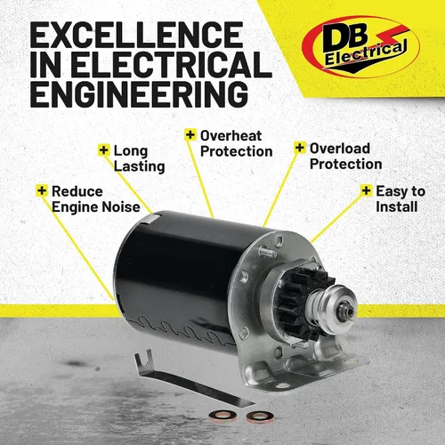 Miniatura 3 de DB Electrical 410-22003 Arrancador compatible con/reemplazo para Briggs & Stratton, John Deere y United Tech, motor de arranque para cortacésped