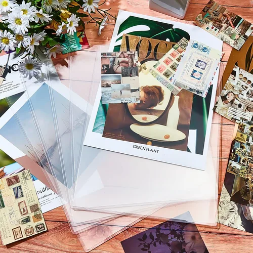 Miniatura 7 de Jecery 25 protectores rígidos de impresión de 8.5 x 11 pulgadas, protectores de páginas de papel de plástico rígido transparente para documentos