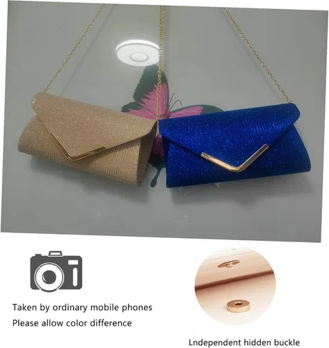 Miniatura 6 de Bolsos de mano brillantes para mujer, bolso de noche para mujer, bolso de mano para mujer, bolso de mano para fiesta, graduación, boda