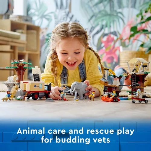Miniatura 2 de LEGO City Wildlife Rescue Camp 60307 Kit de construcción; juego de animales; juguete superior para niños de 6 años en adelante; nuevo 2021