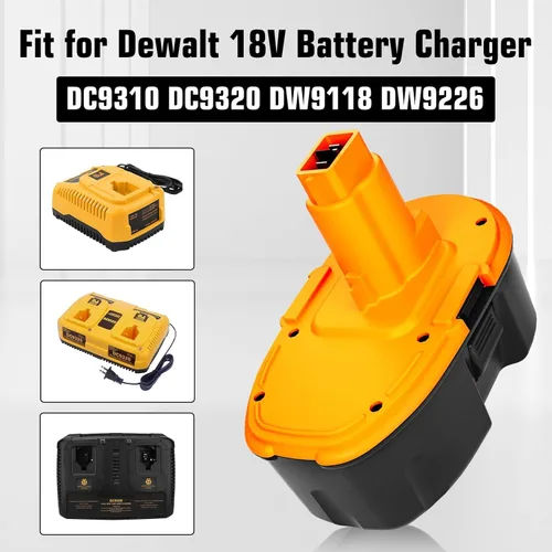 Miniatura 4 de 2 paquetes de 4500 mAh de alta capacidad DC9096 de repuesto para batería Dewalt 18V XRP compatible con Dewalt batería de 18 voltios DW9098 DW9099