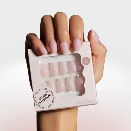 Miniatura 13 de Celebritips Uñas postizas a presión - Salon U-ltimate™ Bailarina, Uñas de almendra extra cortas, reutilizables 16 tamaños - Kit de 32 uñas