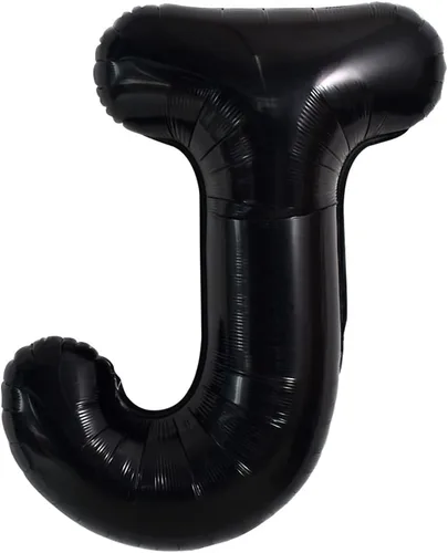 Miniatura 50 de TONIFUL Globos grandes de helio de letras B negras grandes de 40 pulgadas, globos de aluminio Mylar para decoración de suministros de fiesta