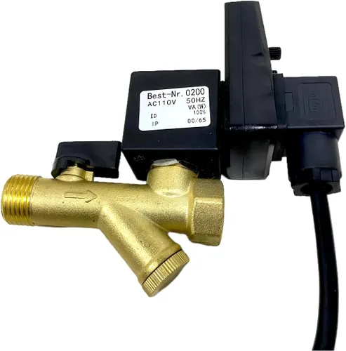 Miniatura 3 de Válvula de drenaje automática electrónica G1/2" 1,6 MPa, drenador automático para tanque de aire o secador de aire, CA 110V 50Hz con enchufe de EE.