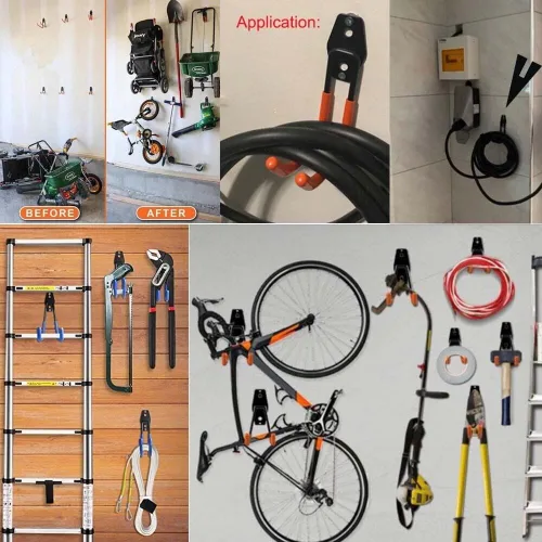 Miniatura 7 de Soporte de cable para cargador de vehículo eléctrico EV, gancho en J, accesorio organizador de alambre de carga (1 gancho)