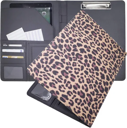 Miniatura 15 de ECEIRO Portapapeles plegable, 360 Flip Folio, Padfolio de cierre para enfermeras y uso de oficina, portapapeles cubierto colorido