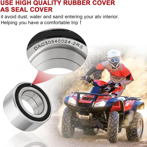 Miniatura 6 de Rodamientos y sellos de rueda delantera para Honda Foreman 500 400 450 Rincon 650 680 Rubicon 500