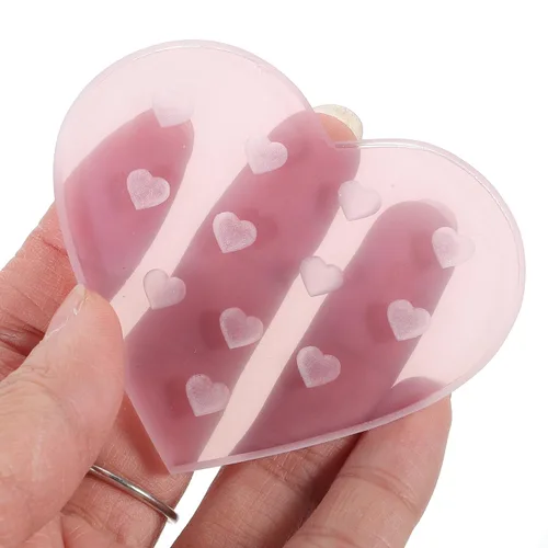 Miniatura 9 de Beaupretty - Almohadilla de injerto de pestañas en forma de corazón, 2.55 x 2.16 pulgadas, para extensiones de pestañas, paleta de pegamento