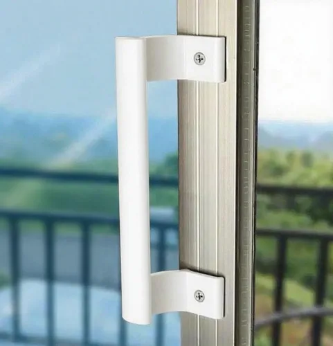 Miniatura 7 de Kafenda Manija de puerta corredera de aleación de aluminio de 8 pulgadas, moderna manija de metal para balcón, baño, gabinete, puertas de jardín
