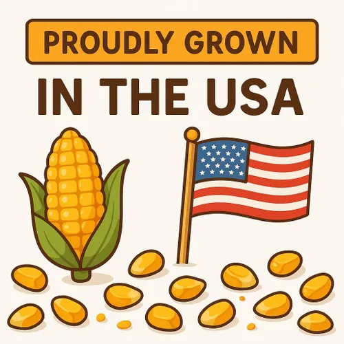 Miniatura 3 de Crazy Nuts Granos de maíz secos enteros sin OMG, 25 libras Maíz de alimentación de ciervos cultivados en California para alimentos de ciervos