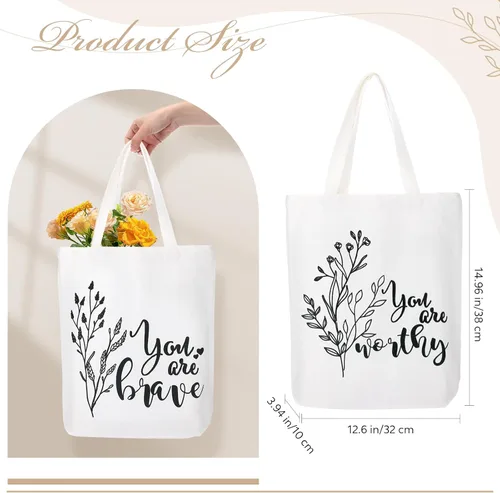 Miniatura 3 de Sieral 10 piezas de regalos inspiradores para mujeres, regalos de bolsa de lona con cremallera, regalo de agradecimiento para mujeres, regalo