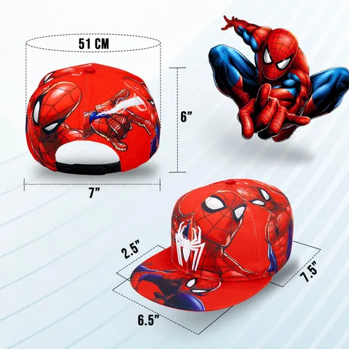 Miniatura 3 de Marvel Comics - Disfraz de Spiderman para hombre, bordadoimpreso, gorra de béisbol