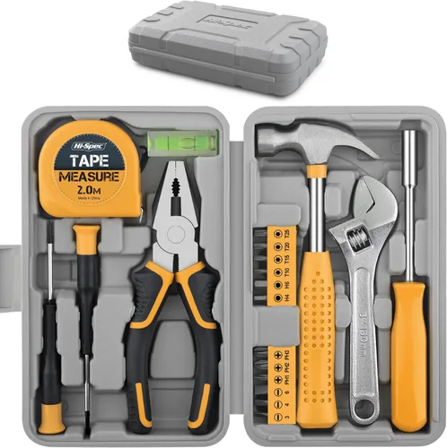 Miniatura 11 de Hi-Spec Kit de herramientas, juego de herramientas manuales para el hogar general con caja de almacenamiento, kit de herramientas compacto todo
