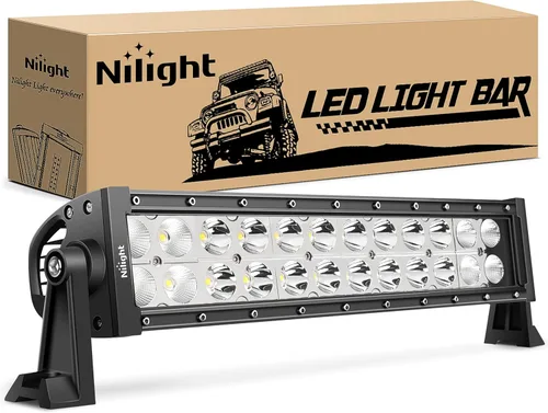 Miniatura 10 de Nilight - Barra de luz LED de 13.5 pulgadas, triple fila, encendido por encendedor de cigarrillos, base magnética fuerte, combo de punto y de Barra