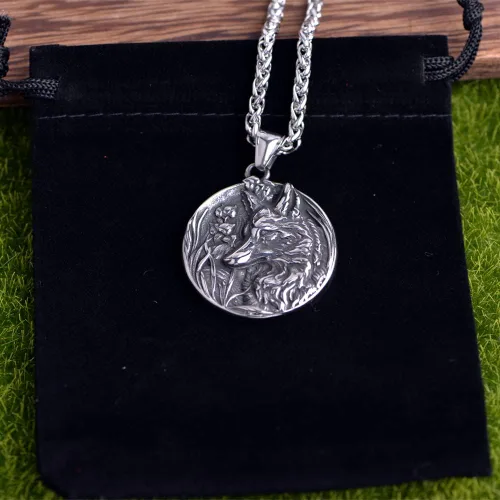 Miniatura 5 de Collar vikingo nórdico para hombre, brújula vegvisir, collar original de talismán, 1 ud
