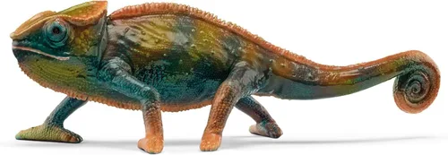 Schleich Wild Life Figura de camaleón realista que cambia de color, figura de juguete de animales salvajes, duradera para educación y juego