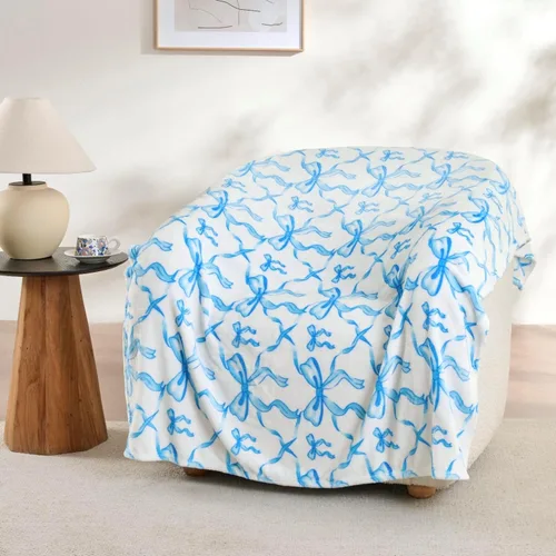 Miniatura 48 de Manta de Tiro de Piel Sintética Color Hueso para Sofá, Manta Suave y Esponjosa de Burbujas para Cama y Sofá, Manta Gruesa y Cálida de Felpa Difusa