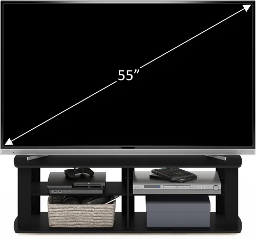 Miniatura 3 de Furinno 11191BK THE Centro de Entretenimiento Soporte para TV, Negro